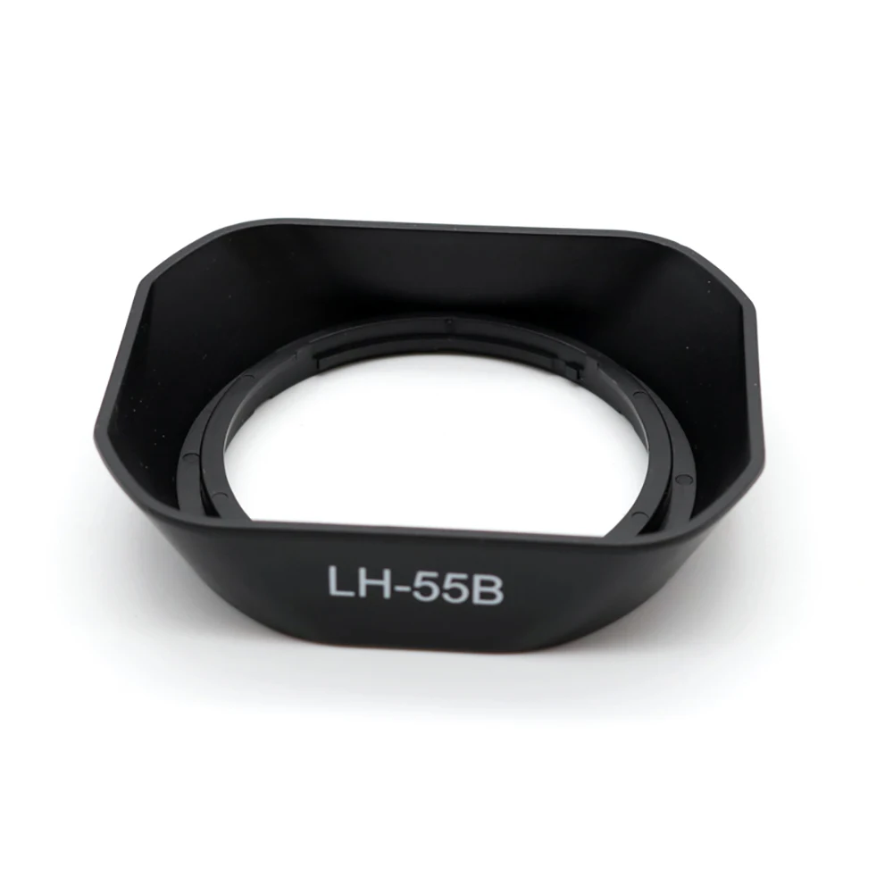 

For Olympus M.Zuiko Digital ED 9-18 mm F/4-5.6 & ED 12-50mm F/3.5-6.3 EZ , Square Bayonet Lens Hood , Replacement for LH-55B