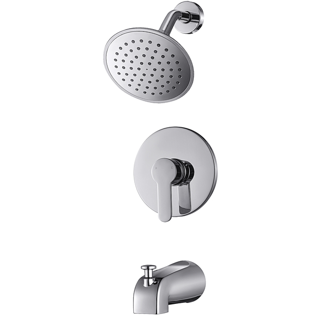 Bathtub Spout Rainfall Shower Faucet Brass Shower System Rainfall Shower Set Shower Column Bath Mixer Brushed Nickel Tap