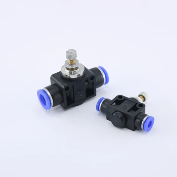 

Blue connector Pneumatic component Air pipe Quick-connect connector Restriction valve LSA Pipeline throttle valve LSA-4 6 8 10