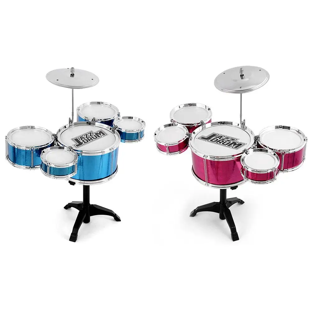 

Children's Drum Set Jazz Drum Percussion Instrument Early Education Puzzle For Kid Over 3 Years Old