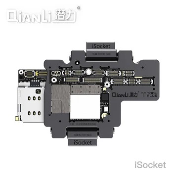 

QIANLI iSocket mobile phone motherboard repair test fixture for two iphoneX simultaneous test repair test tool