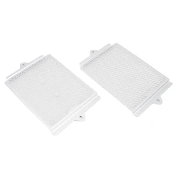 Radiator Guard and Oil Cooler Protector Shield for Adventure Motorcycles (Silver)