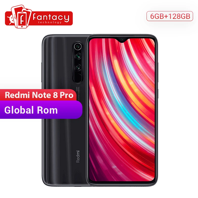 Мобильный телефон Xiaomi Redmi Note 8 Pro с глобальной прошивкой 6 ГБ 128 64 мп четыре камеры 53