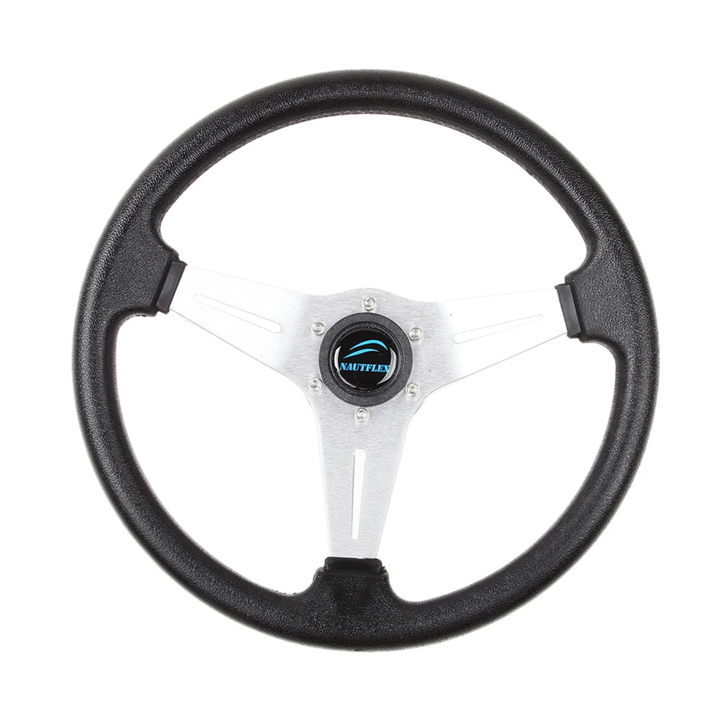 Boat Steering wheel W/ Adapter 3 spoke boats with a 3/4