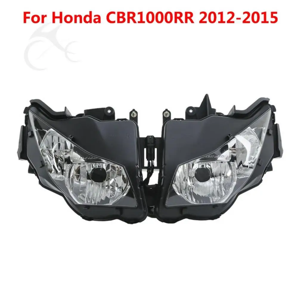 Передние фары для мотоцикла лампы сборка для Honda CBR1000RR 2004-2007 2008-2011 2012 - Цвет: Темно-серый