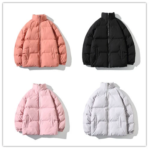 Winter Jacket Men Parkas Thicken Warm Coat Mens Stand Collar Jackets Solid Color Parka Coat Women Fashion New Streetwear 5XL hooded parka