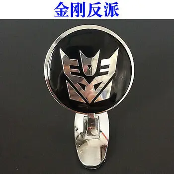 

Car Metal Chrome Hood Ornament Badge Emblem Transformers Decepticon UniversalFit