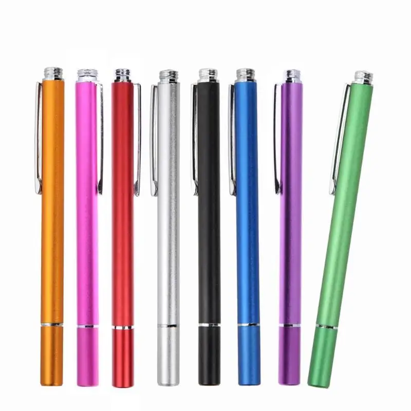 Тонкий круглый тонкий емкостный стилус для iPhone iPad samsung