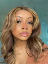 4 27 peluca Ombre hueso recto peluca con malla frontal 13x4 13x6x1 marrón encaje de colores frente pelucas de cabello humano cierre 4x4 peluca 180%