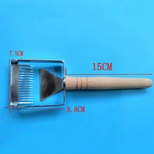 Нержавеющая сталь пчелиный улей Uncapping вилка для меда Скребок Лопата пчеловодство инструмент OCT998