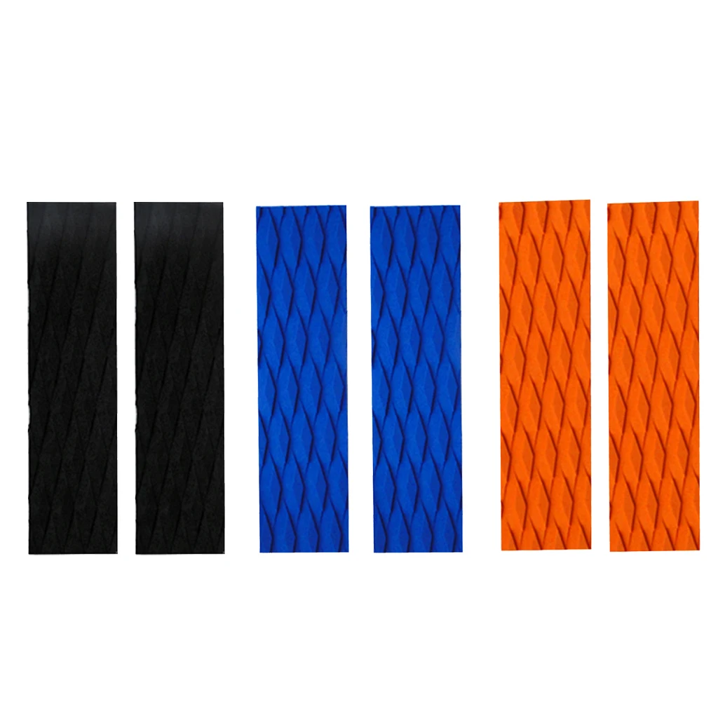 2Pcs Ultra-light Diamond Grooved EVA Non Slip Skimboard Surfboard Traction Pad Bar Grip for SUP Surfboard Surfing
