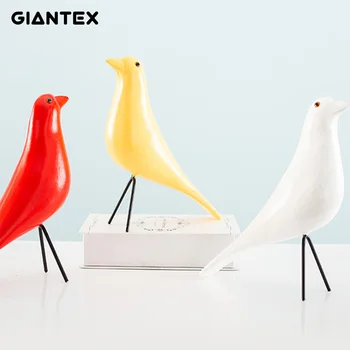 

GIANTEX Home Decoration Accessories Nordic Wood Birds Room Secor Living Bedroom Dorm Room Display Window Counter Decorations