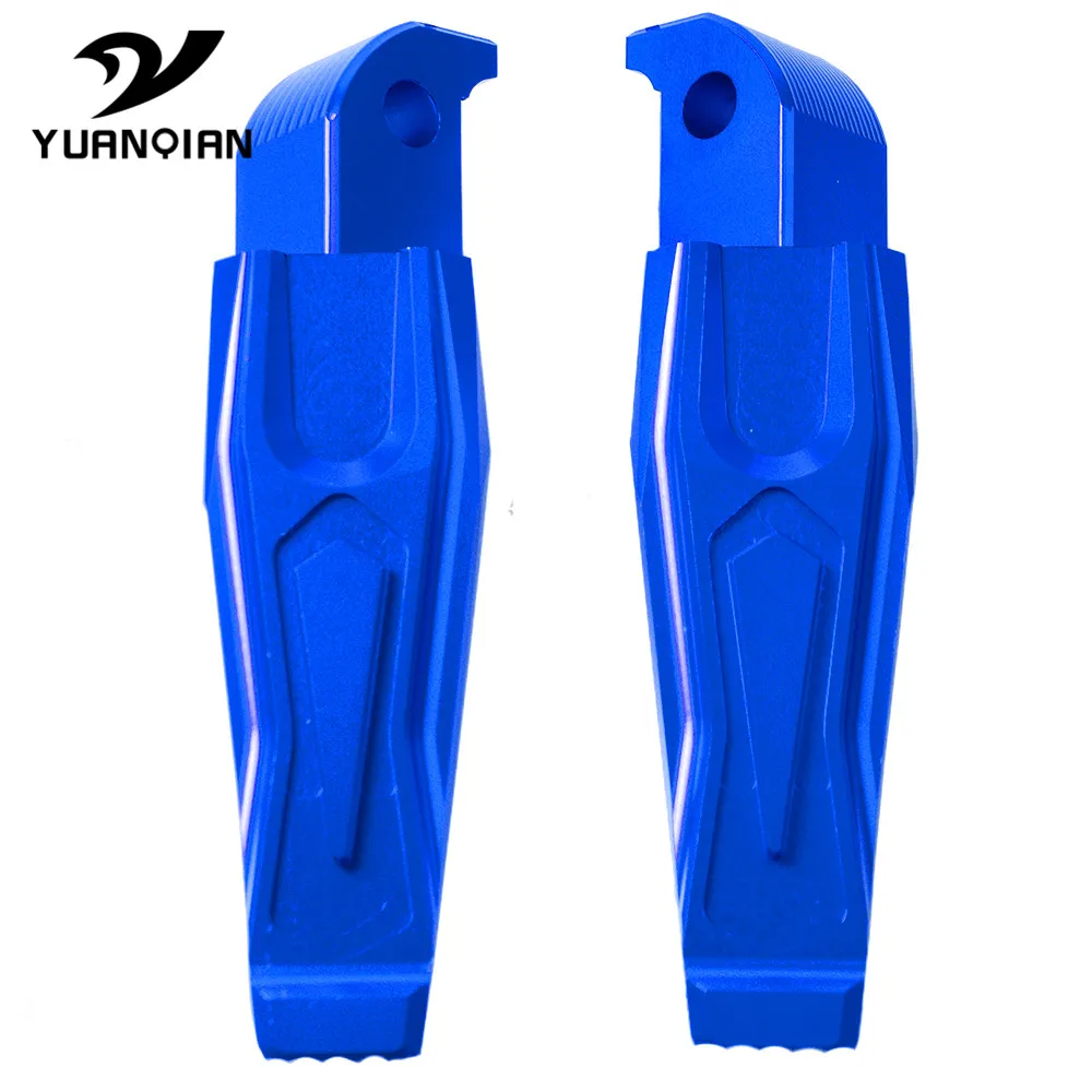 CNC алюминиевый мотоцикл складной Rearset подножки Задние подножки подставки для ног Пассажирские подножки для YAMAHA MT-07 MT07 2013 - Цвет: blue