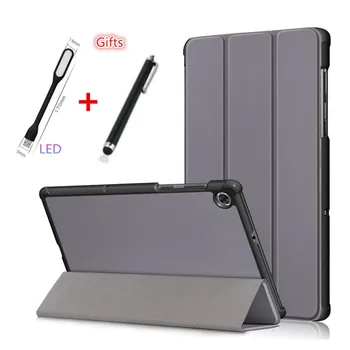 

Case For Lenovo Tab M10 Plus Cover Tablet for Tab M10 Plus 10.3 inch Slim Magnetic Folding PU Leather Stand Skin Shell +LED+Pen