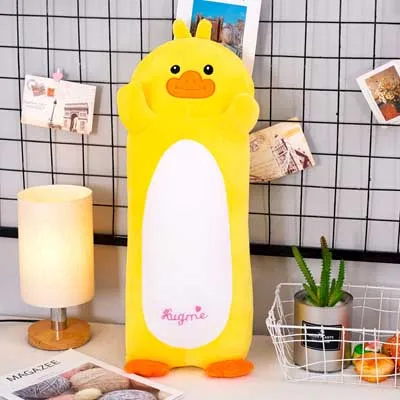 Duck Kawaii Кролик игрушка плюшевые игрушки мягкие фрукты животное медведь кукла мягкая плюшевая подушка детская игрушка для девочек подарок на день рождения - Цвет: Duck
