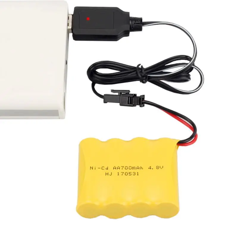1 шт. зарядный кабель, зарядное устройство USB, Ni-Cd Ni-MH аккумуляторы, SM-2P адаптер, 4,8 В мА, игрушечные машинки