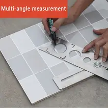 AKDSteel – règle multi-angle, modèle d'activité, Instrument de mesure d'angle, brique, carrelage, rapporteur pliable d'angle en bois