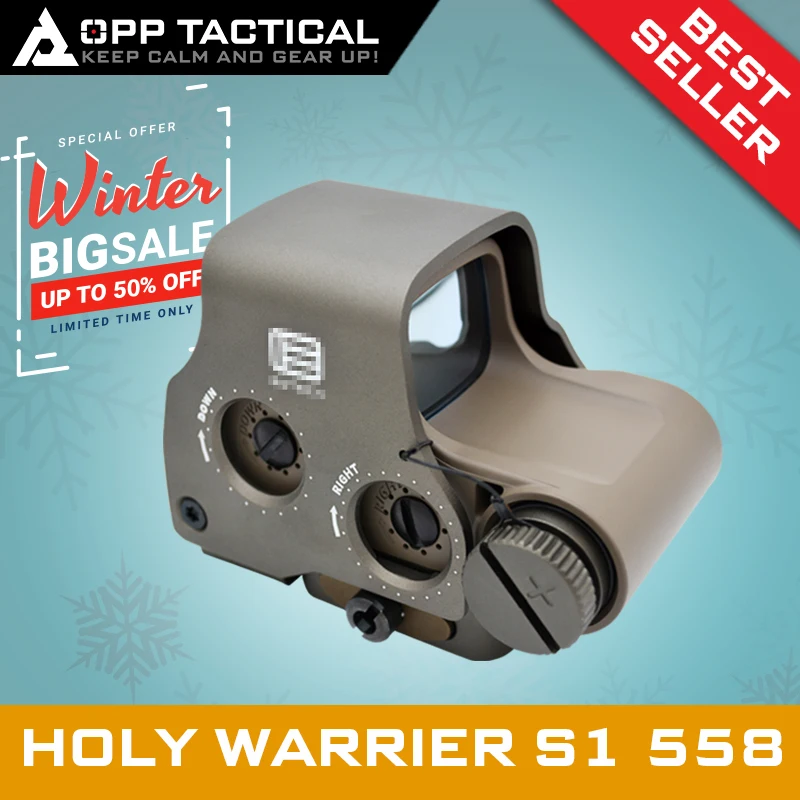 Голографический прицел для охоты Holy Warrior S1 EXPS3 NV Fucntion 558 Red Dot Sight страйкбола с