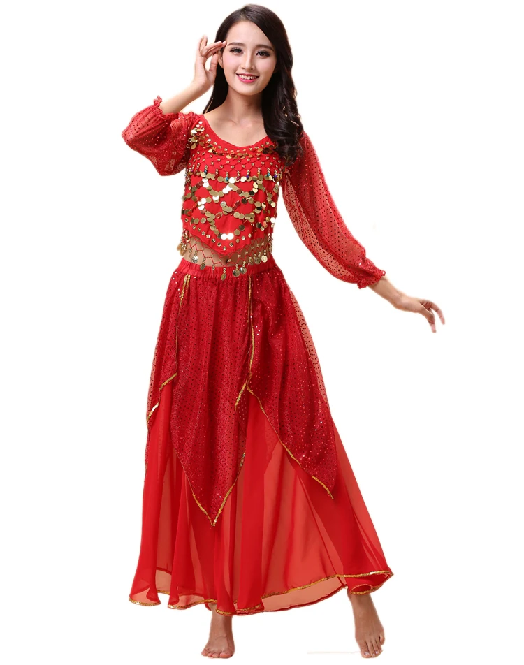Plus Size Belly Dance Costume Set Indian Egypt Bollywood Dancing Dress Bellydance Stage Performance Clothing Practice Dancewear