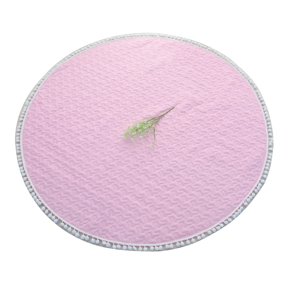

educational large 10mm round carpet picnic antislip toddler seat baby crawling mat