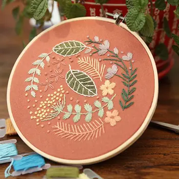 

2020 New Embroidery Ribbon Set Beginners With Embroidery Shed Sewing Kit Cross-stitch Crafts Hand-stitched Dec