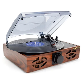 

Old-fashioned Classic Modern Simulation Gramophone Household Vinyl Record Player - Burlywood Updated Version EU Plug