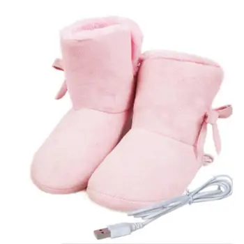 

USB Electric Heating Boots Removable and Washable Heating Shoes for girl