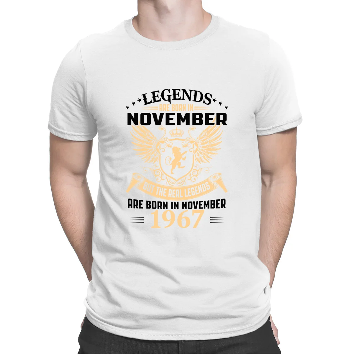 Legends Are Born In November 1967 футболка с изображениями персонажей новая одежда футболка для мужчин лето веселье Большие размеры хип-хоп топы