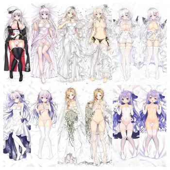 

Anime Dakimakura 2Way 160cm x 50cm Azur Lane Hood Wedding Sexy Girl Manga Body Hugging Pillow Case Waifu Gift for OTAKU
