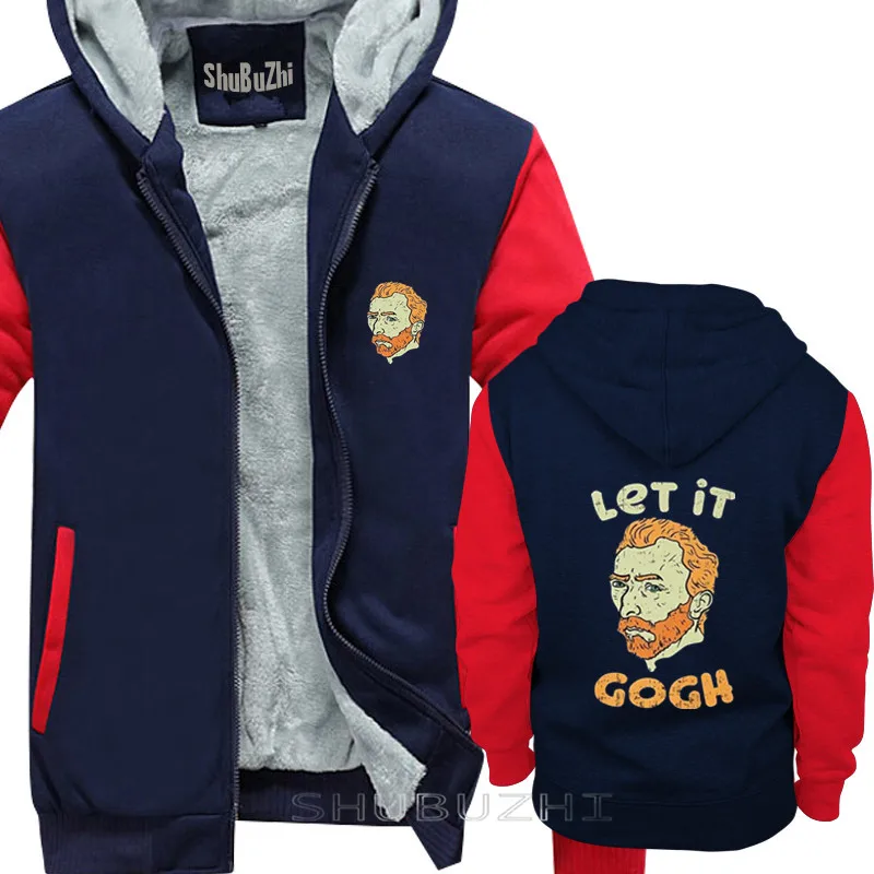 Let It Gogh Толстовка Vincent Van Funny Artist Painter плотная куртка модная брендовая одежда Толстовка с принтом теплые пальто sbz5544