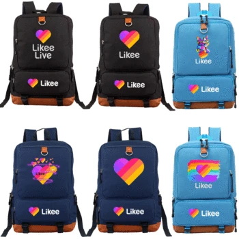 

LIKEE APP Backpack Beautiful LIKEE School Bag for Students Gift for Back to School Fashion School Bags Boys Girls Travel Bag