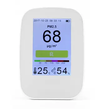 

Digital Air Quality Detector Indoor/Outdoor TVOC Tester CO2 Meter Monitor Tester With Rechargeable Battery Air Quality Monitor