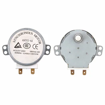 

1Pc x Microwave Motor CW/CCW 4 W 5/6 RPM AC 220-240V Rotary Table Synchronous 49TYZ-A2