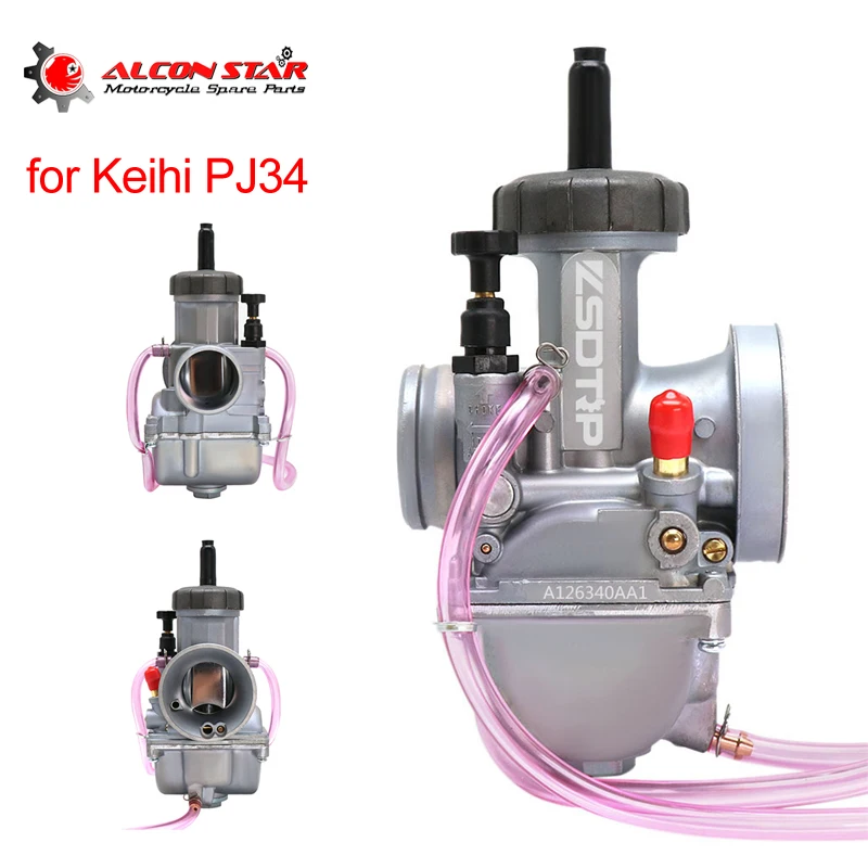 Alconstar Keihin PJ 34 мм Flatslide карбюратор для мотоцикла овальная горка PJ34 квадроциклов