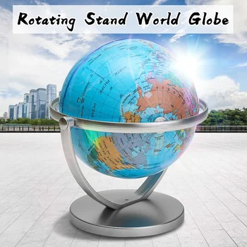 

360 Terrestrial World Globe Earth Ocean Map With Rotating Stand Geography Educational Toy Home Decoration Office Ornament