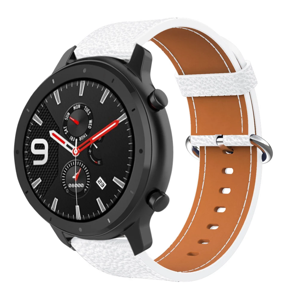 Смарт-часы Amazfit Stratos 2s Pace, ремешок из натуральной кожи, браслет для xiaomi huami Amazfit GTR 47 мм, ремешки, ремешки