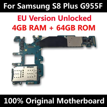 

For Samsung Galaxy S8 Plus G955F 64GB Motherboard Original MainBoard Unlocked With Chips IMEI Android OS Logic Board EU Version