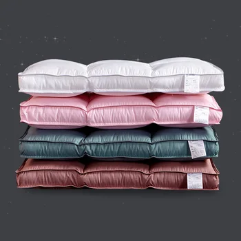 

White Soft Fabric Pillow Sleep Pillow Super stretch Neck pillow for Sleeping Hotel standard and Home Supplies bed pillow