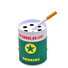 Масляная пепельница в виде бочки портативная Экологичная табачная пепельница для упаковки сигарет Карманный автомобильный зольный коллектор инструменты для удаления дыма