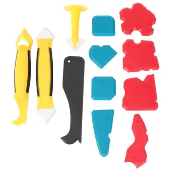 

1 Set Glass Sealant Nozzle Multifunctional Glue Scraper Glass Glue Sealant Tool Plastic Glue Shovel for Home Kitchen Hotel