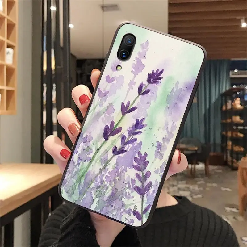 Watercolor flower Dandelion Lotus Lavender