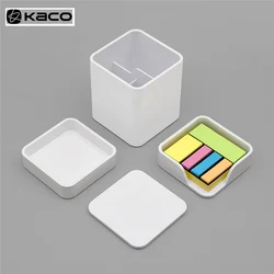 KACO LEMO Desktop Storage Box Note Box Product Box 3 in 1 Assembly Free Simple Design Work for Office Fam