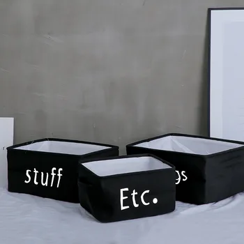 

Brand New fabric table storage box foldable handle clothes toy sorting box storage storage box square box
