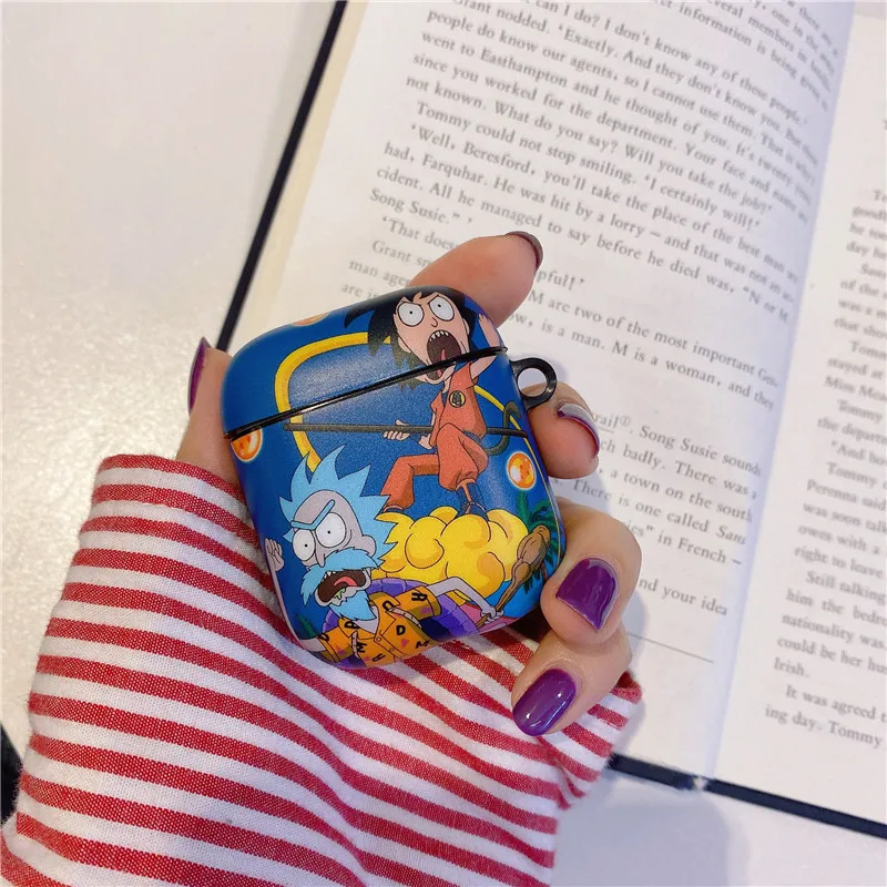 Рик Санчез и Морти Смит кроссовер Dragon Ball чехол для наушников для Apple Airpods 1/2 Мягкий ТПУ защитный чехол для наушников чехол s