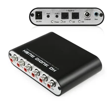 Convertidor Digital-analógico AC3 DTS Dolby amplificador con sonido Surround óptico SPDIF 3,5 AUX Coaxial 6 RCA de Audio HD de Rush 5,1 decodificador