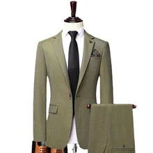 

New Men Suits Tailor-Made Tuxedo Double Breasted Blazers Pants For Party Singer Groom Wedding Male Prom business suits 2 pieces