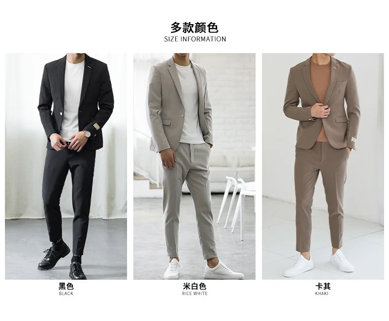 Zogaa мужские модные брюки в японском стиле, приталенный Повседневный хлопковый костюм, брюки, литературный мужской Молодежный костюм, строгие брюки, горячая Распродажа