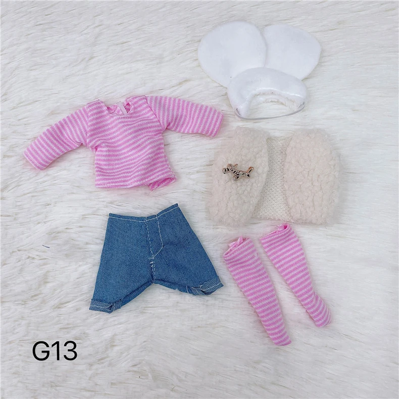 PUPPEN Kleidung 30 cm Dress Up SPIELZEUG Zubehör Mode Jacke Mantel Latzanzug Strumpfhosen Für 1/6 Bewegliche Gelenk Bjd Puppe mädchen Spielzeug – Detail 13