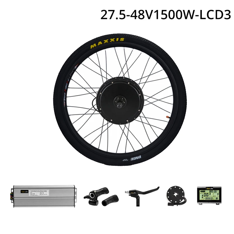 Pasion E велосипед конверсионный комплект 48 в 1500 Вт кассета комплект для переоборудования электрического велосипеда 1500 Вт Мотор колеса Электрический велосипед концентратор мотор комплект - Цвет: 27.5-1500W-CST-LCD3