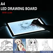 A4 USB LED Artist Tattoo Stencil Board Light Box Tracing Drawing Board Pad Table
